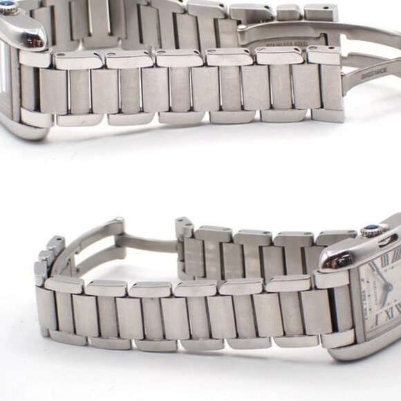 CARTIER Tank Anglaise SM Wrist Watch W5310022 Stainless Steel Silver 399LC619 main image 16